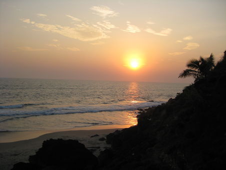 Sonnenuntergang Varkala Beach