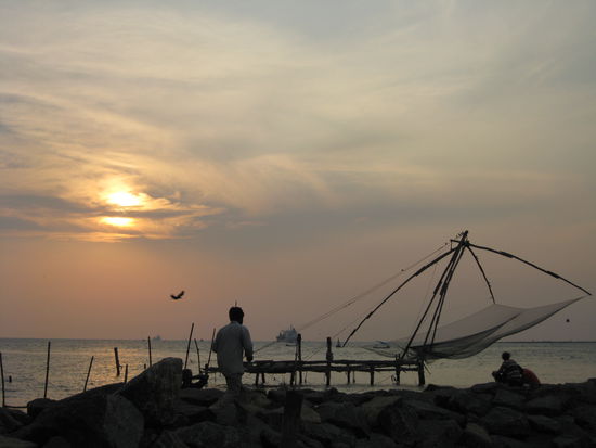 Chinesische Fischernetze Fort Cochin