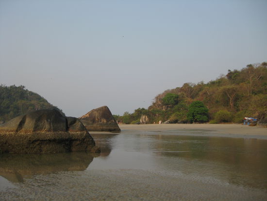 Palolem Beach, der suedlichste Strand in Goa