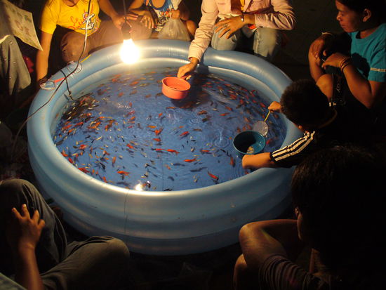 Fischefangen fuer 10 Baht