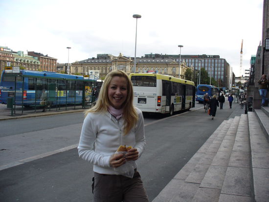 Busbahnhof Helsinki Stadtmitte => Ich habe Hunger