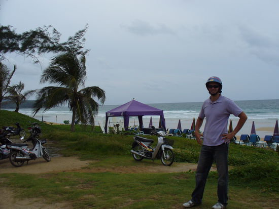 Nur geguckt und nicht geschwommen.