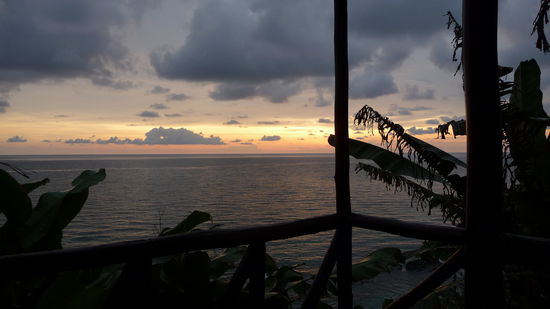 Blick von meinem Bungalow auf den "Gulf of Thailand. (abends)