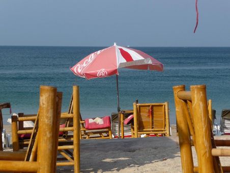 Blick geradeaus: Land und Wasser alles ruhig