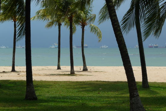 Idyllischer Strand - das Meer ist jedoch eisenhaltiger als die City.