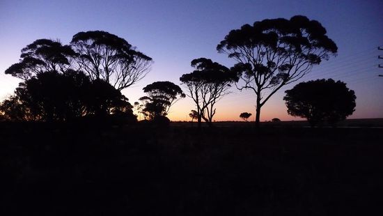 Abendstimmung im Freien - niemand da weit und breit.