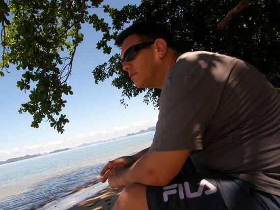 eine rauchen und die Aussicht genießen...