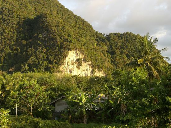 der "Hausberg" vor dem Bananas