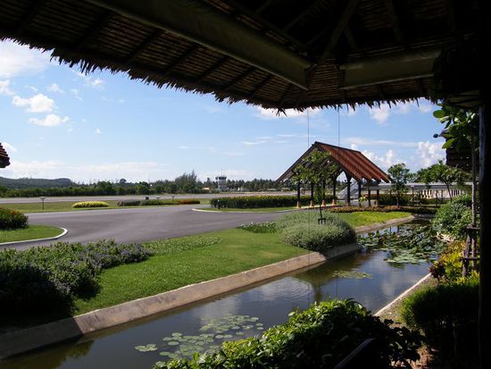 angekommen am Samui Airport