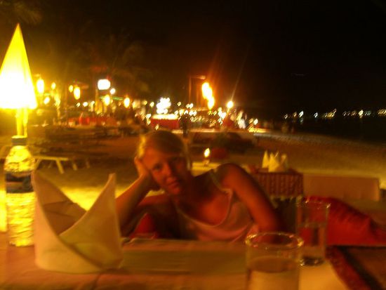 Relaxen in der Strandbar