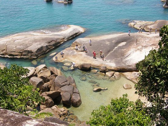 Felsenlandschaft auf Samui