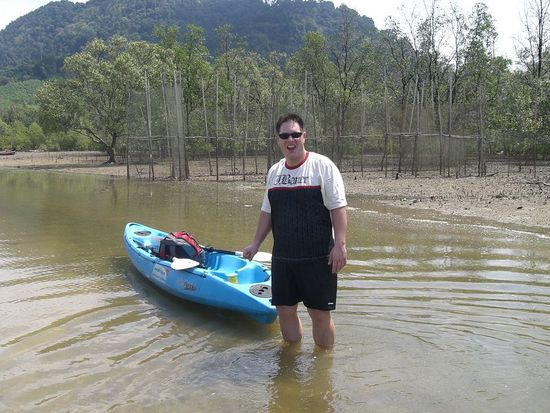 wer sein Boot liebt, der schiebt! Die Flut war noch nicht da...