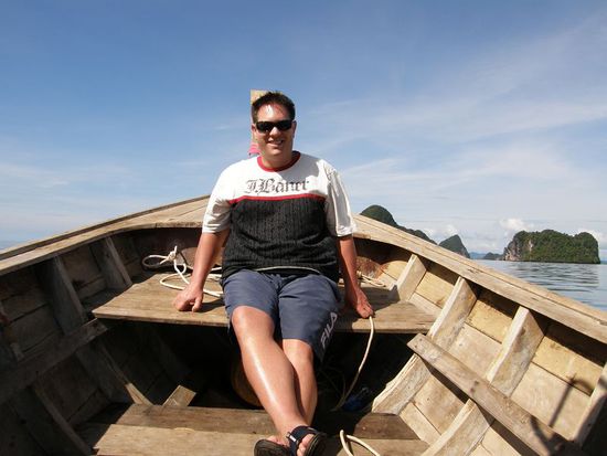 gut gelaunt auf unserem Boetchen