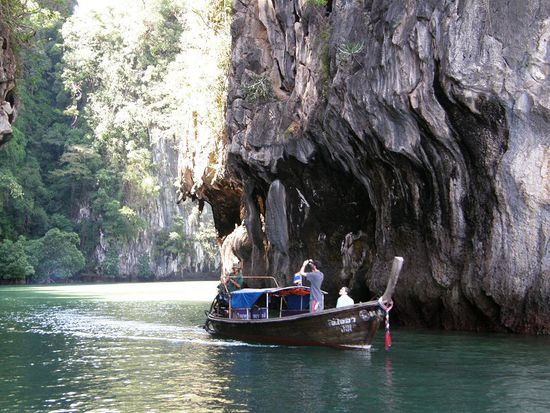 rein gehts in die Lagune