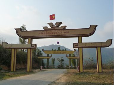 die Vietnam-Laos Grenze