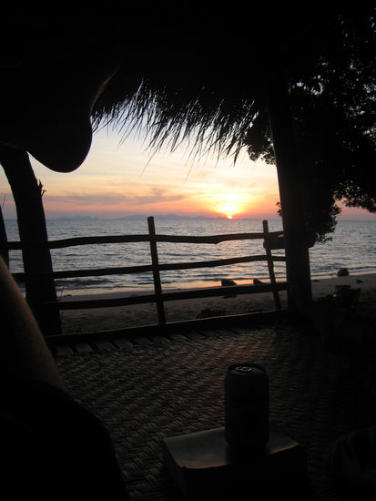 Sonnenuntergang im Liegen gratis dabei ...