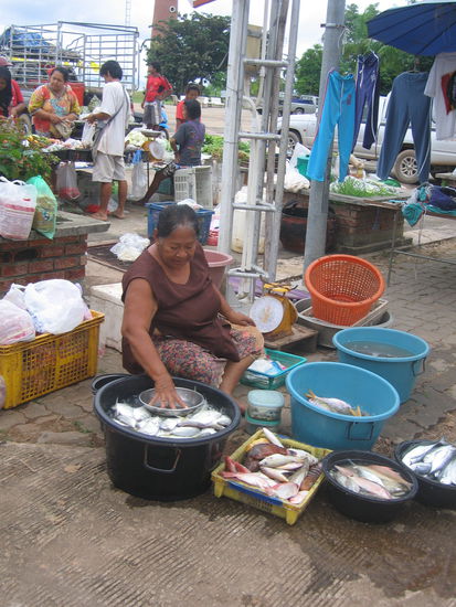Markt - von Textilien, ueber Fleisch und Fisch....