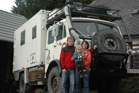 Vor unserer Abfahrt daheim im schönen Mühlviertel