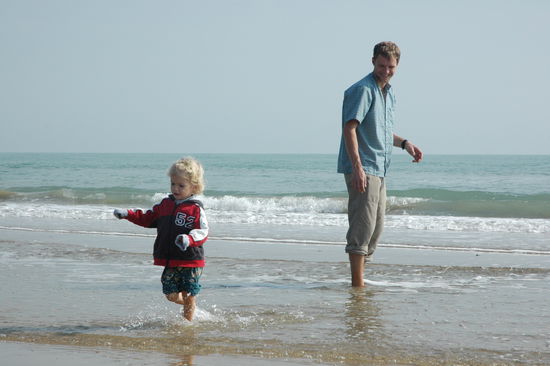 am Strand von Jesolo
