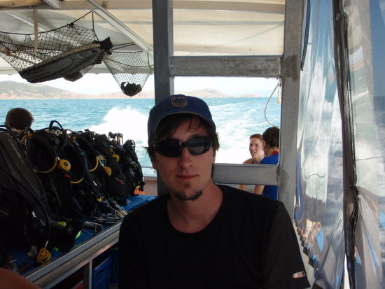 Die Hinfahrt auf unserem kleinen Boot