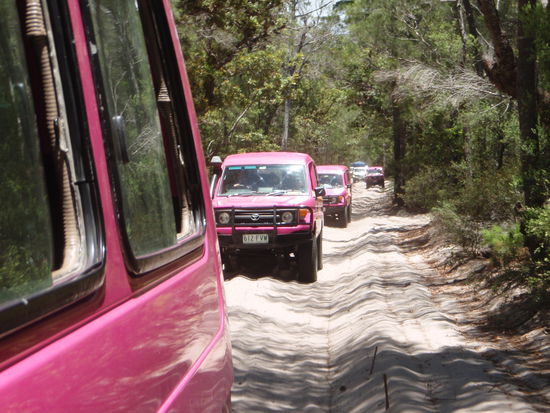 Unser Konvoi der sich spaeter ziemlich verlohr
