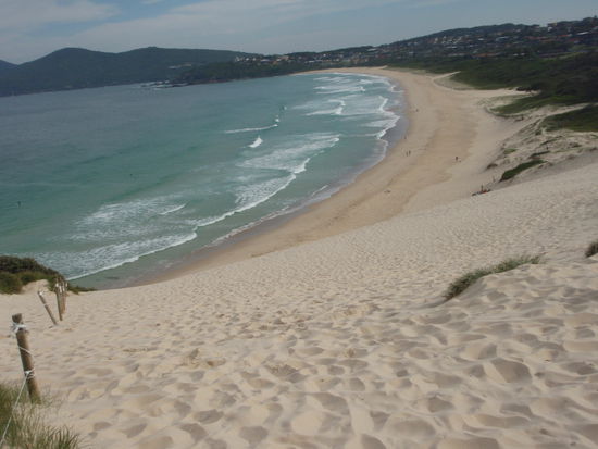 Der Strand an dem die Weihnachtsfotos entstanden sind.