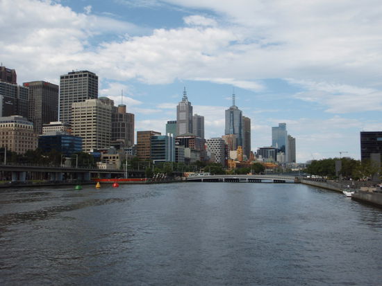 Die Skyline von Melbourne