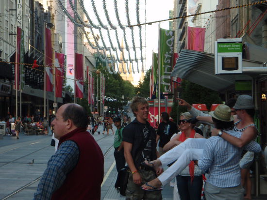 Die Innenstadt von Melbourne