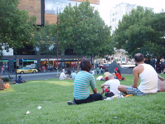 Der Park vor der Buecherrei