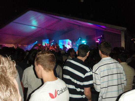 Das Partyzelt am strand