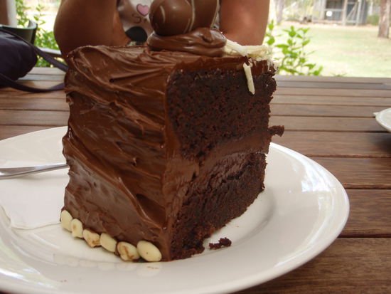 Die Schokobombe  ca ein halbes Kilo schwer.