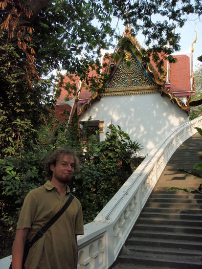 Auf dem Weg auf den Golden Mount. Ein weiterer Tempel mit super Aussicht 