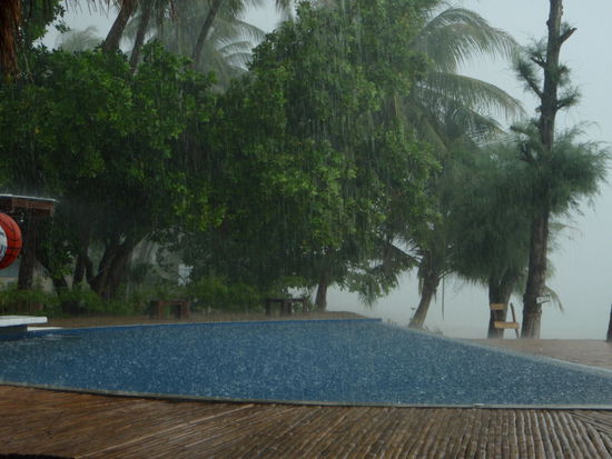 Tropischer Platzregen