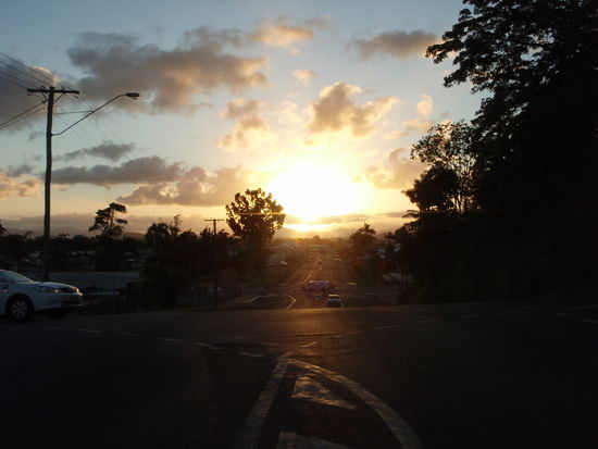 Der Sonnenuntergang in Innisfails.