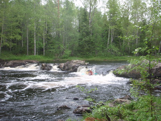 Ich bis zum Bauch im Wasser