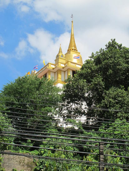 Da gehts rauf, auf den Golden Mount