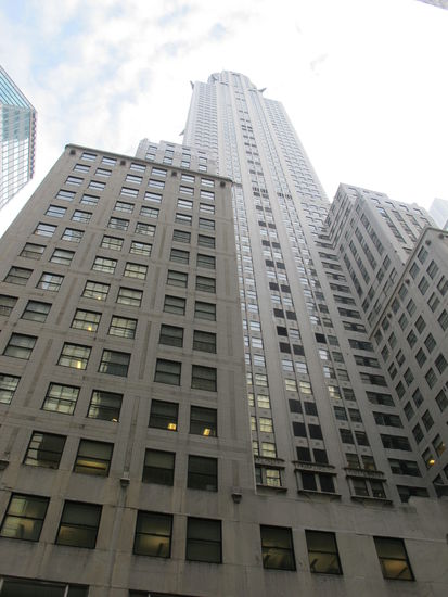 Chrysler Building von Nahem...