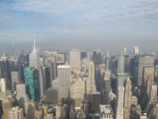 Sicht in den Norden, man kann den Central Park sehr schlecht erkennen, da die Sicht leider net ganz perfekt wurde