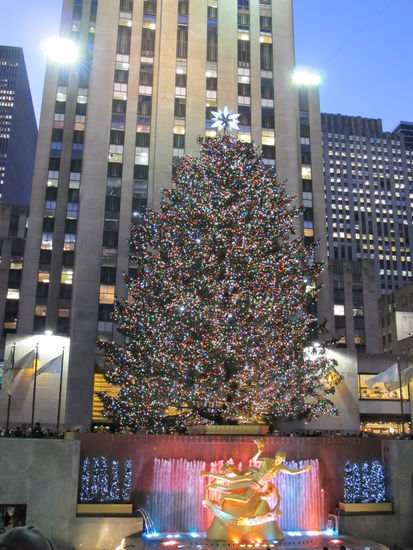 Da is er endlich, seit dem ersten Mal von Kevin allein in New York wollt ich wie er mal vor dem Baum stehen 