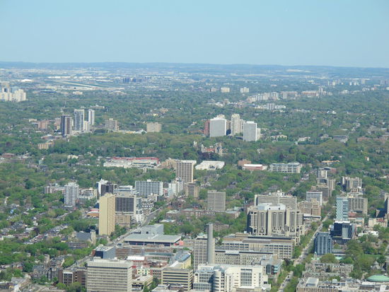 In der Mitte ungefähr is Casa Loma zu sehn