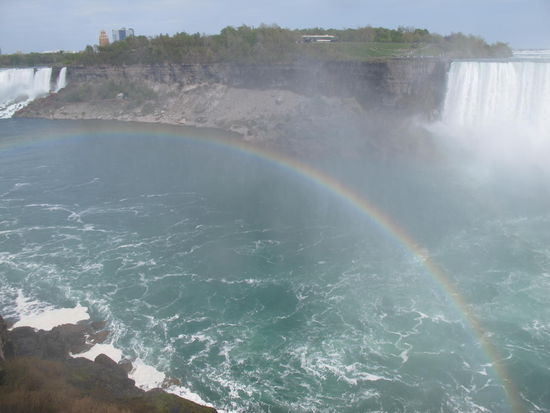 Dank der Sonne gabs nen Regenbogen