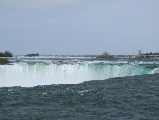 Da hinten kommt das Wasser ausm Lake Erie her