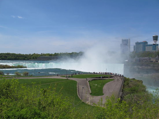 Einmal um 180 Grad gedreht und da sind die kanadischen Fälle 