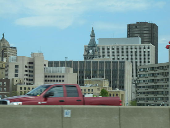 Blick im Vorbeifahren auf Buffalo