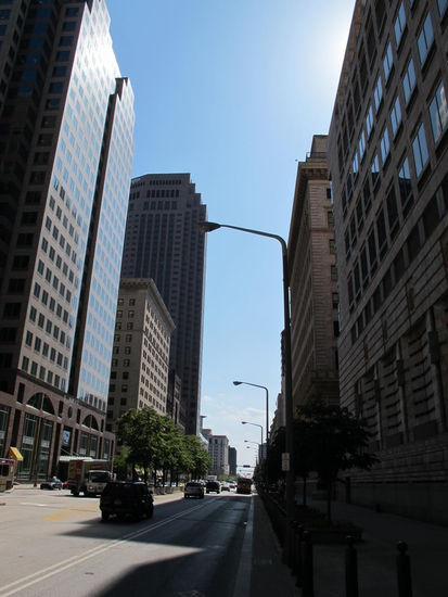 Die US6 westwärts durch Cleveland