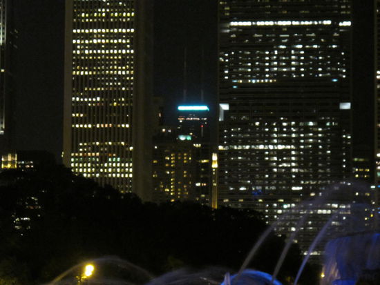 Hancock Building nochmal gezoomt (zumindest die Spitze davon)