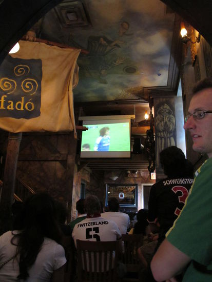 Während der ersten Halbzeit