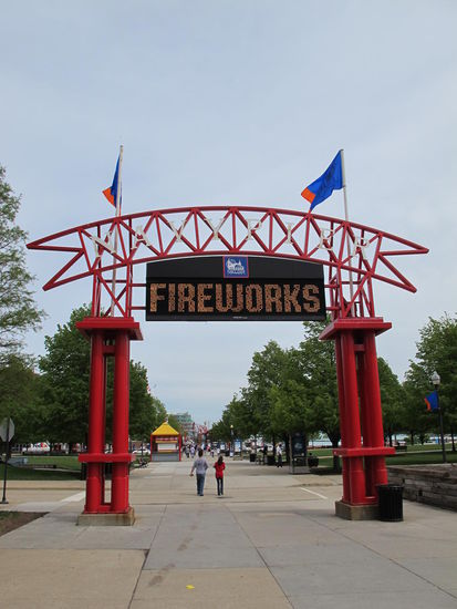 Der "Eingang" des Navy Pier