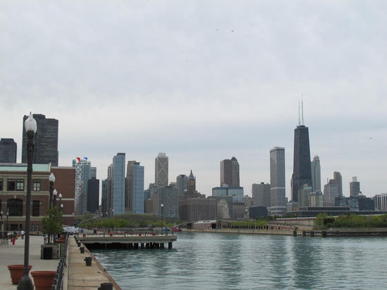 Vom Pierende aus der nördliche Teil Chicagos