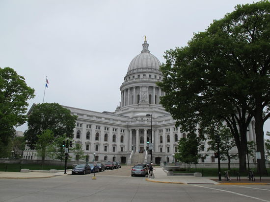 Das Kapitol - von Wisconsin, net der USA 